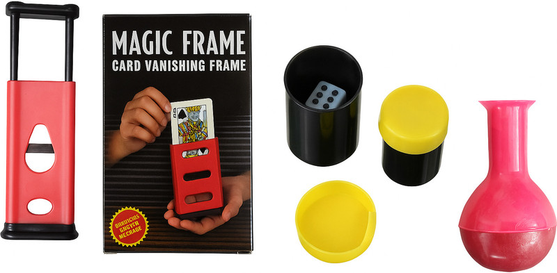 vkmart Premium Wonder Magic Trick Kit finger cutter, frame, dice dabi, cigarette finger cutter, magic frame, dice dabi, cigarette Gag Toy(Multicolor)