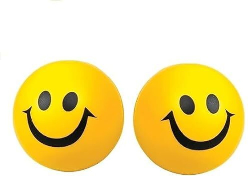 pmh Stress Reliever Smile Ball I Cute Face Soft Sponge Ball(Pack of 2) FUN Gag Toy