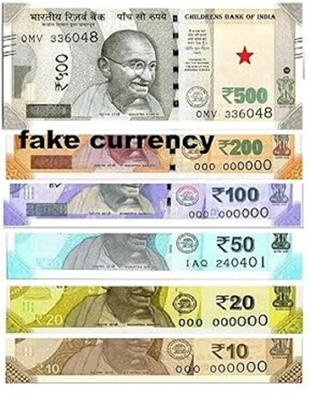 BRILLARE Dummy Indian Currency Duplicate Money (1000 Notes ) All New Artificial Currency Fidget Toy Gag Toy(Multicolor)