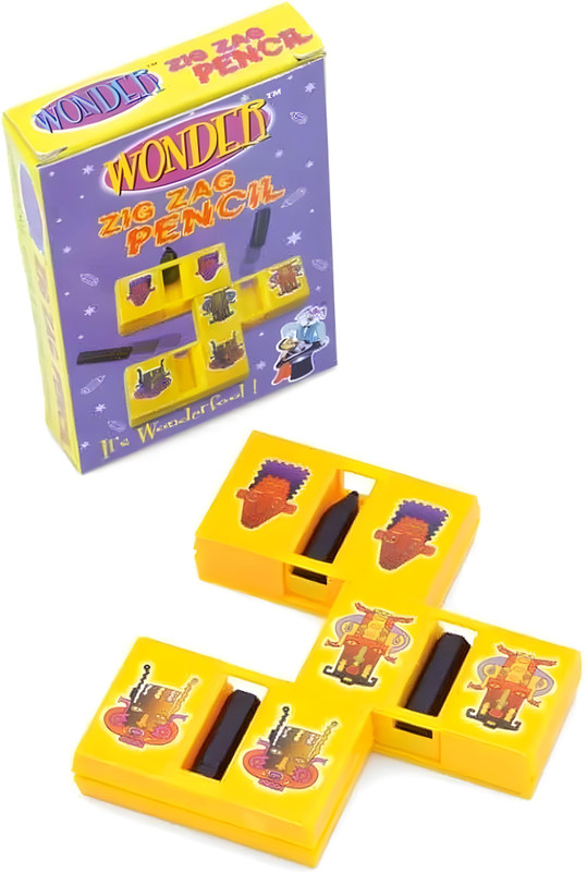 MYSTIFY MAGIK Zig Zag Pencil Cut and Restore Magic Trick - Easy Close Up Magic Toy Magic Trick Gag Toy(Yellow)