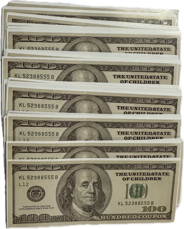 PTCMart Note 100 Dollar Churan Wale Note Dollar Fake Dummy Currency for Kids pack of 100 gag toy Gag Toy