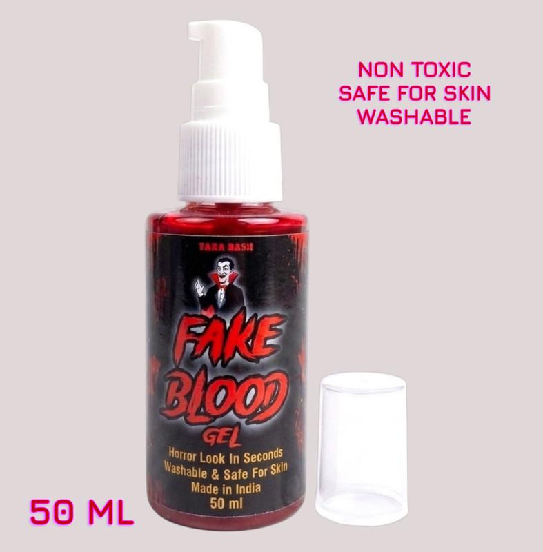 taka saki FAKE BLOOD KIDS PRANK GAG TOYS FAKE BLOOD LIQUID GAG TOY ARTIFICIAL BLOOD Gag Toy(Red)