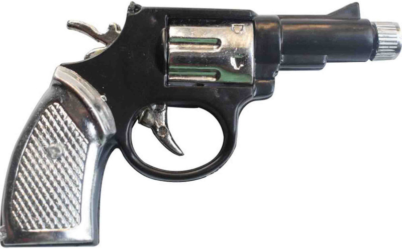PTCMart Electric Shock Plastic Revolver Shaped Gun with Laser light For Kids gag toy Gag Toy