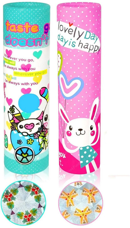 FunBlast Kaleidoscope for Kids, Magic Kaleidoscopes, Best Birthday Return Gifts for Kids, Kaleidoscope for Kids Return Gift, Toy for Kids, 2 Pcs Gag Toy(Multicolor)