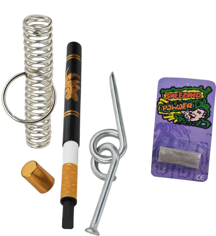 vkmart Ultimate Wonder Magic Tricks Kit spring, keel, cigarette, sneezing spring, keel, cigarette, sneezing Gag Toy(Multicolor)