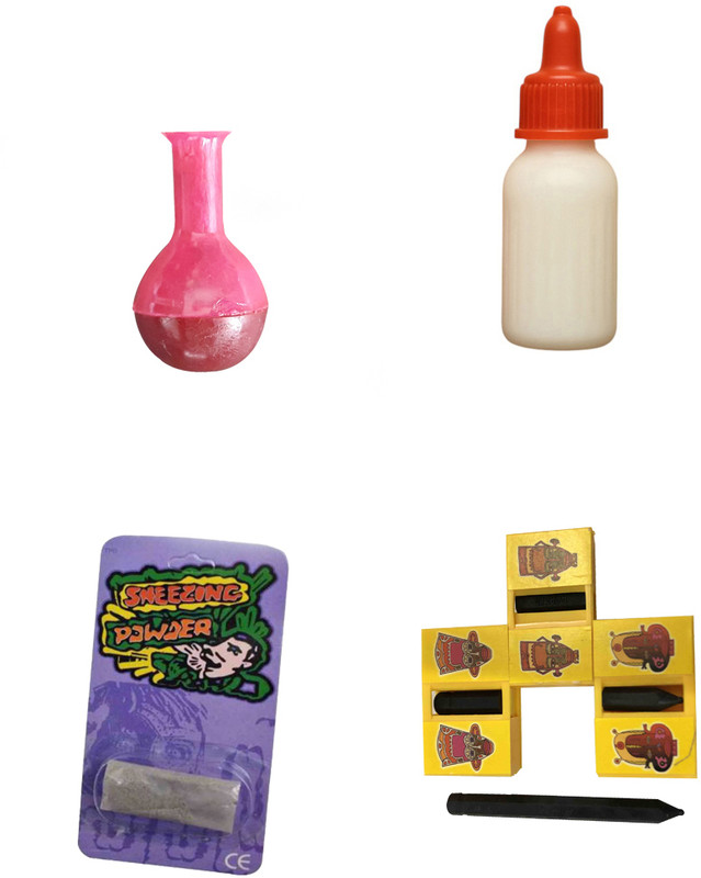 vkmart Premium Wonder Magic Tricks Box surai, milk bottle, sneezing, pencil cutter surai, milk bottle, sneezing, pencil cutter Gag Toy(Multicolor)