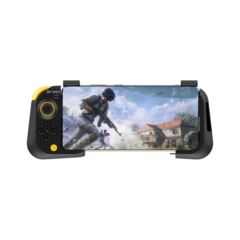 Ant Esports MG15 Super Cube Wireless Game Controller with Smartphone Holder Bluetooth Gamepad(Black, Yellow, For Android)
