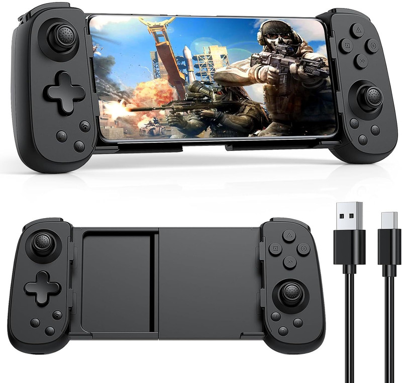 Etzin BSP D6 Wireless Gamepad Stretching Extendable Gaming Controller EPL-1278GA Bluetooth Gamepad(Black, For Android, PS3, PS4, Switch, iOS)