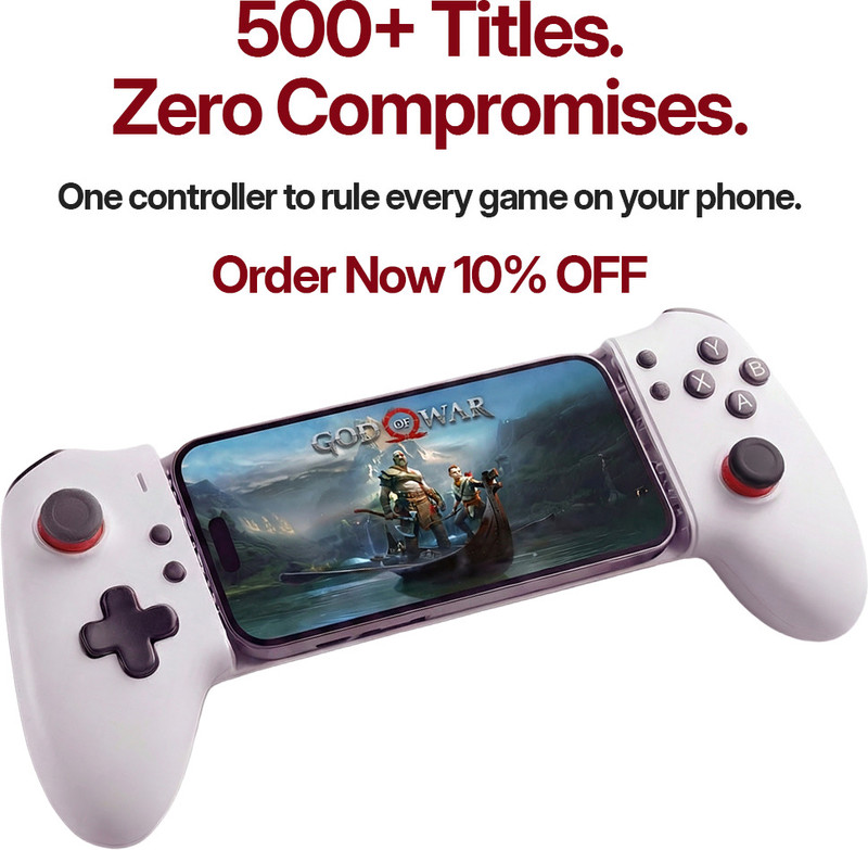 Headshot USB-C Wired and Wireless Mobile Game controller for Android & iOS Bluetooth Gamepad(White, For Android, iOS)