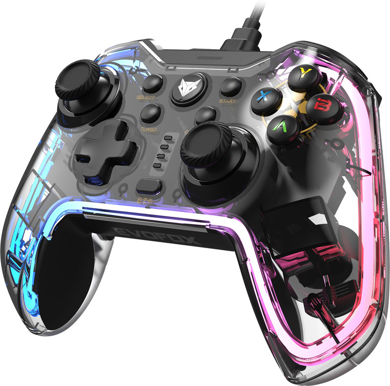 EVOFOX Elite X RGB Wired USB Gamepad(Transparent, For PC)