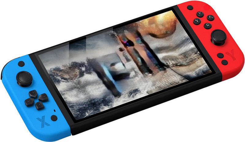 Cubonic G90 Video Game| HD 7" Display| Dual Joystick| Quadcore A7| Rechargeable USB  Gamepad(Red, Blue, For PS2, Switch)