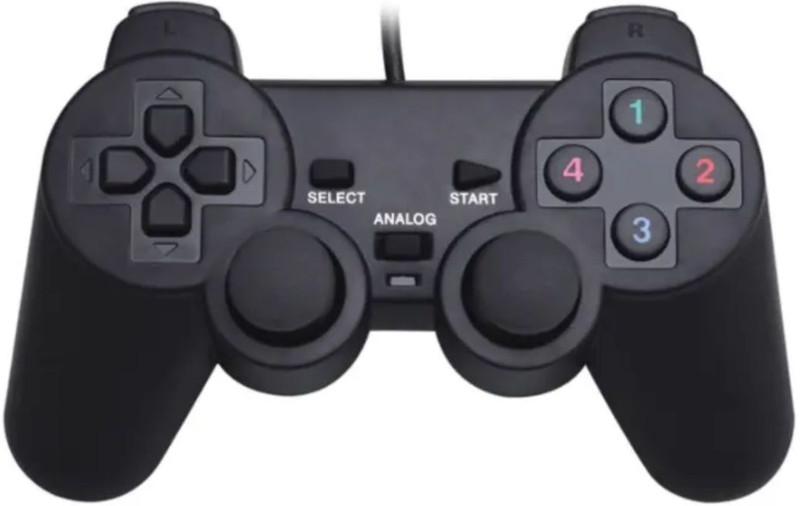 markif Wired USB Game Controller Plug & Play for PC & Laptop Comfortable Grip USB  Gamepad(Black, For PC)