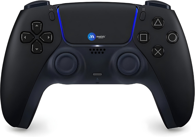 Maizic Smarthome PlayX Black P4 Wireless Game Controller Dual/Asymmetric Motor, 800mah Battery Bluetooth  Gamepad(Black, For Android, PS4, PC)