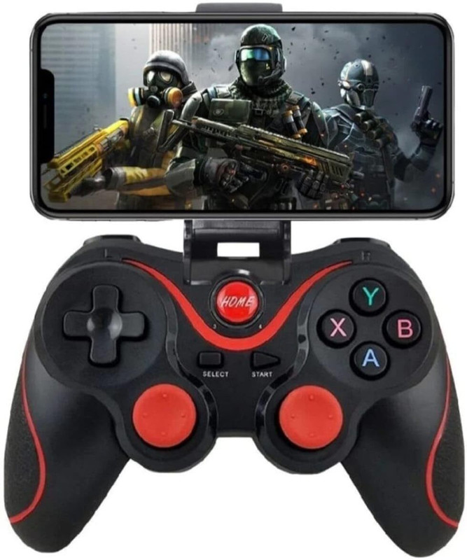 Game Guru X3 Wireless Mobile Game Controller with Phone Holder Precision Buttons  Gamepad(Black, For Android)