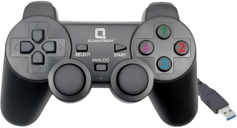 Quantron QGP -1800,  Gamepad(Wired USB Gamepad with Dual Vibration | Plug & Play, For PC)