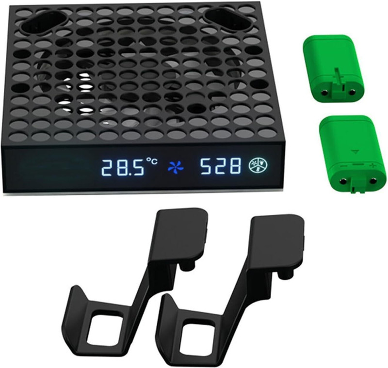 Tobo Cooling Fan for Xbox Series X Upper Cooling Console, Top Cooling TD-1332GA 1 Fan Cooling Pad(Black)
