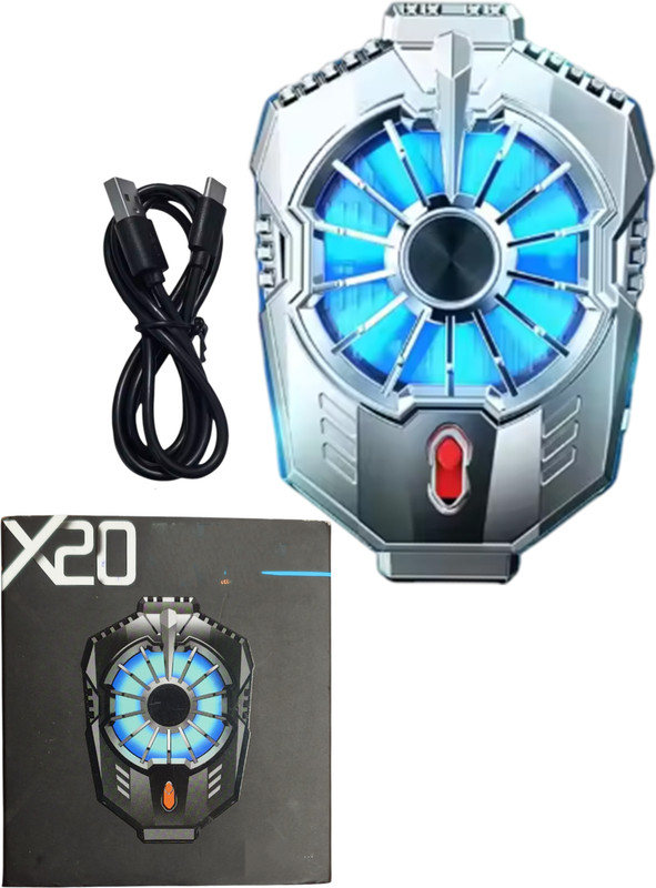 INSTRA Silent Hydraulic Fan Powerful Mobile Phone Cooler with Dual Cooling Product 1 Fan Ergonomic Cooling Pad with Adjustable Height(Multicolor)