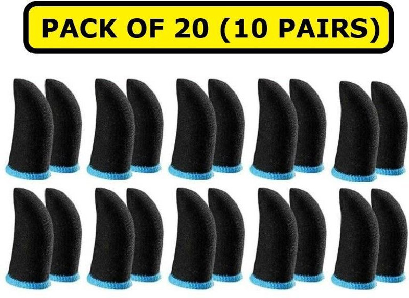 PORTLIX Thumb Sleeves for Mobile Gaming Finger Sleeve 20 Pairs (Pack of 40) Finger Sleeve(Pack of 40)