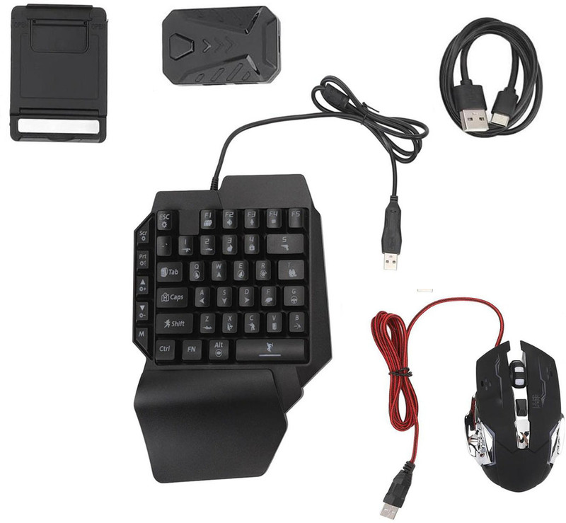 lightgaming Mix Pro Keyboard and Mouse USB Keyboard Mouse Adapter Converter for Android iOS  Gaming Accessory Kit(Multicolor, For Wii)