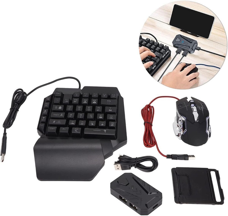 COUNTACH Smartphone 4in1 Mobile Bluetooth Gaming Keyboard Converter Phone Stand Mix Pro  Gaming Accessory Kit(Multicolor, For Wii)