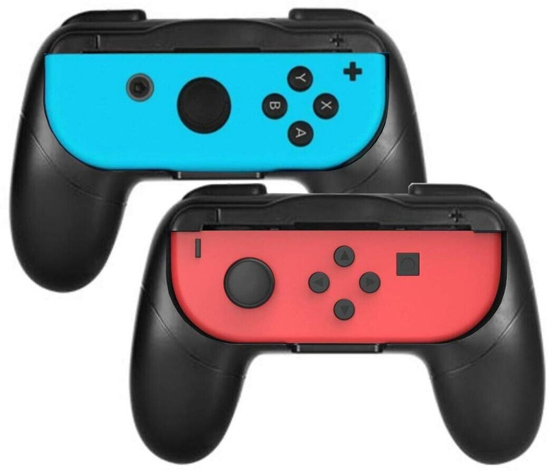 OIVO INDIA X DOBE Nintendo Switch Comfortable Joy-Con Remote Controller Grips TWIN PACK  Gaming Accessory Kit(Black, For Nintendo Switch)