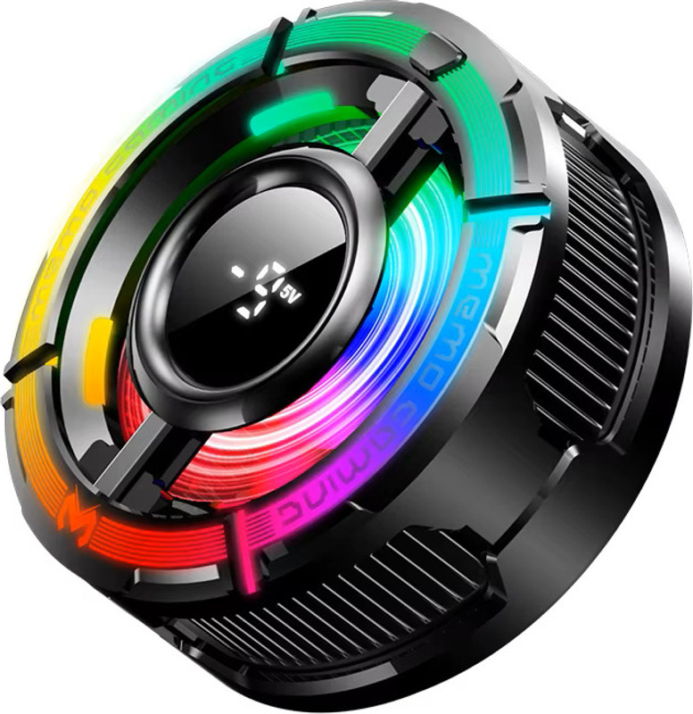 Cubonic CX15 IceStorm 15W Magnetic LED Disp. 1 Button RGB AI Mode Operation Phone Cooler  Gaming Accessory Kit(Black, For Android, iOS)