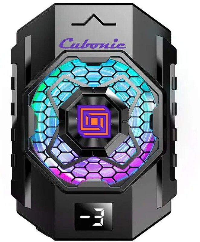 Cubonic SL31 Mobile Cooling Fan LED Display|2 Cooling Modes|SemiConductor Cooling Chip  Gaming Accessory Kit(Black, For Android, iOS)