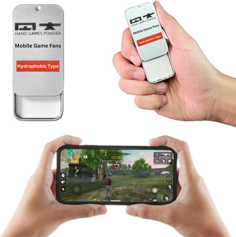 ZEIXERA Gaming Powder India’s First Sweat-Proof & Hydrophobic Smooth Gameplay  Gaming Accessory Kit(Silver, For Android, iOS)
