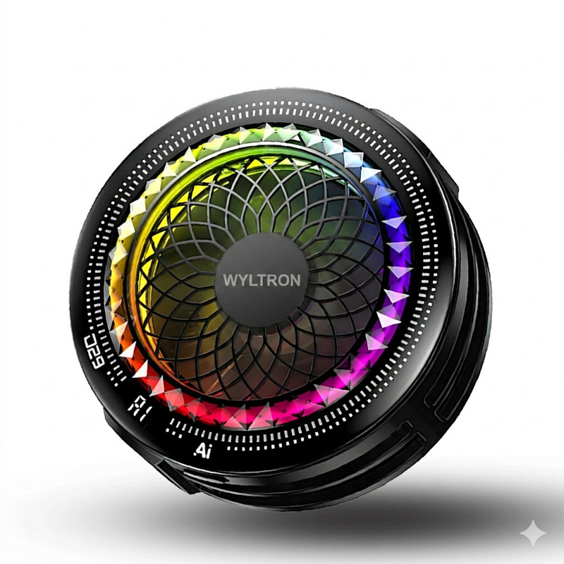 Wyltron Gaming Mobile. Semiconductor Cooling Fan with RGB Light, Clip Phone Cooler  Gaming Accessory Kit(Black, For Android, iOS)
