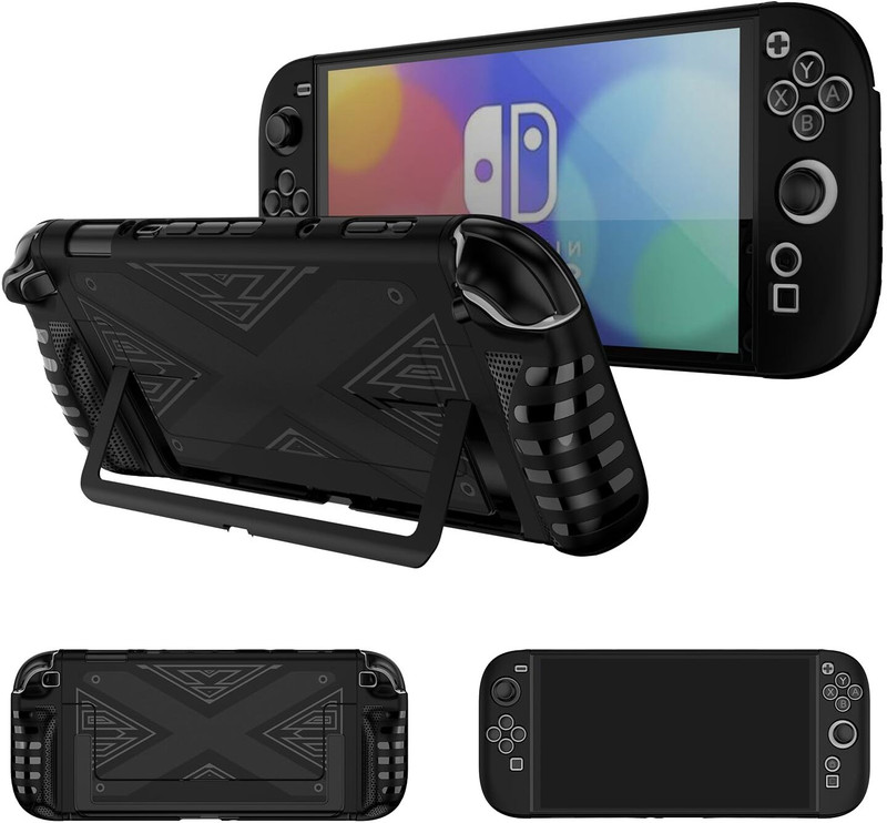 OIVO INDIA Hard Shock-Absorption Protective Case (Pack of 2) for Nintendo Switch 2 (2025)  Gaming Accessory Kit(Black, For Nintendo Switch)