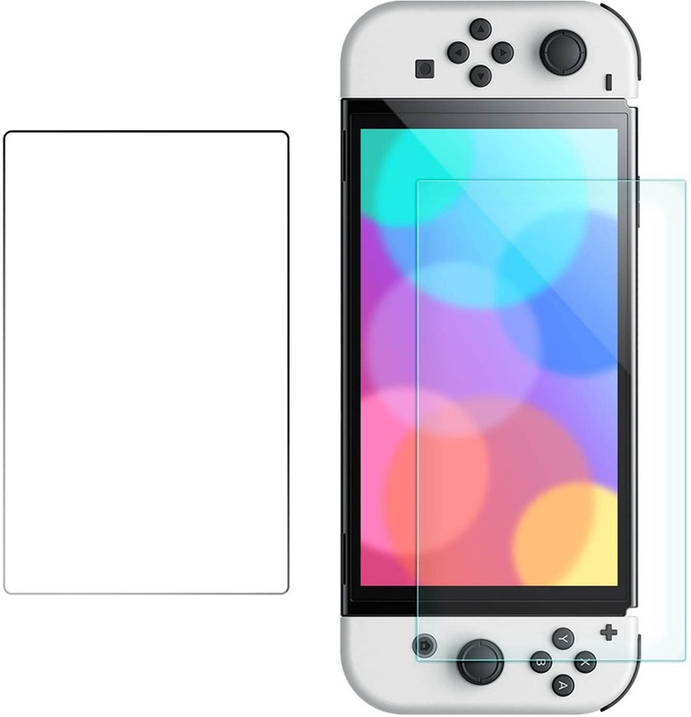 TMG Tempered Glass Screen Protector for Nintendo Switch Oled  Gaming Accessory Kit(White, For iOS)