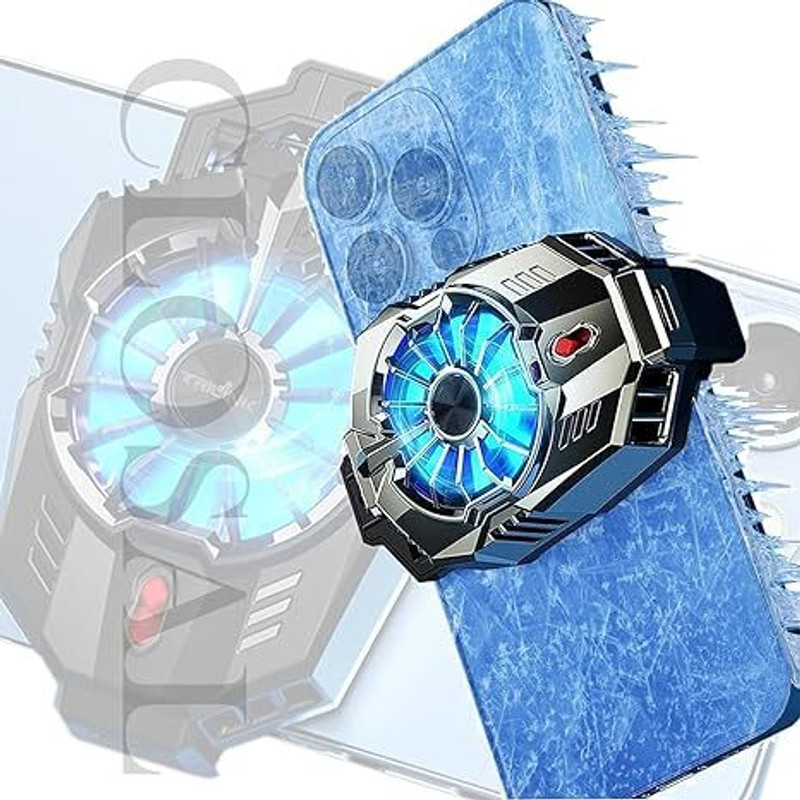 msenterprise Phone Cooler for Gaming, Universal Moblie Cooler Gaming Accessory Kit  Gaming Accessory Kit(Blue, For Android)