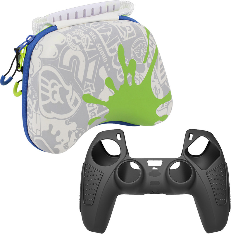 OIVO INDIA |Combo of 2| Playstation 5 Controller Multicolor Cover and White Sleeves  Gaming Accessory Kit(Multicolor, For PS5)