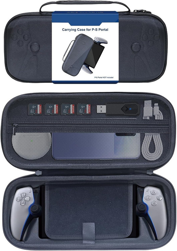 TMG Carrying Case Compatible with Ps5 Portal,Carrying Case for PS5 portal  Gaming Accessory Kit(Black, For PS5)