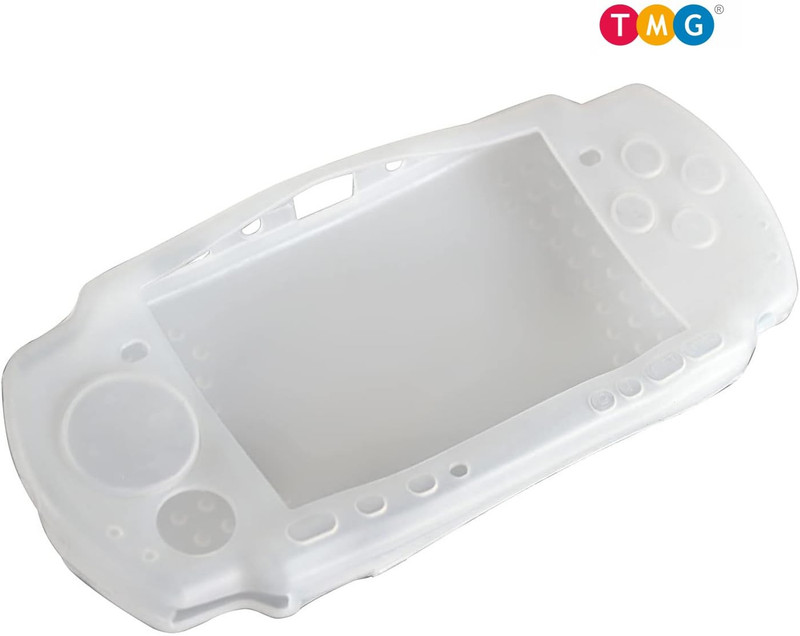 TMG Protective Soft Rubber Case Cover PSP2000 PSP3000  Gaming Accessory Kit(White, For PSP)