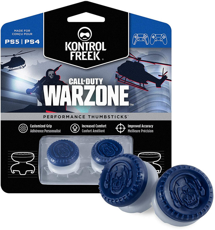 KontrolFreek Performance Thumbsticks for (PS4)and (PS5)  Gaming Accessory Kit(Green, For PS4, PS5)