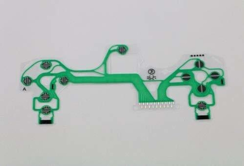 Tech Aura Replacement Board Button Ribbon Cable sheet for PlayStation 4 PS4 Wireless Controller model JDM-040  Gaming Accessory Kit(Green, For PS4)