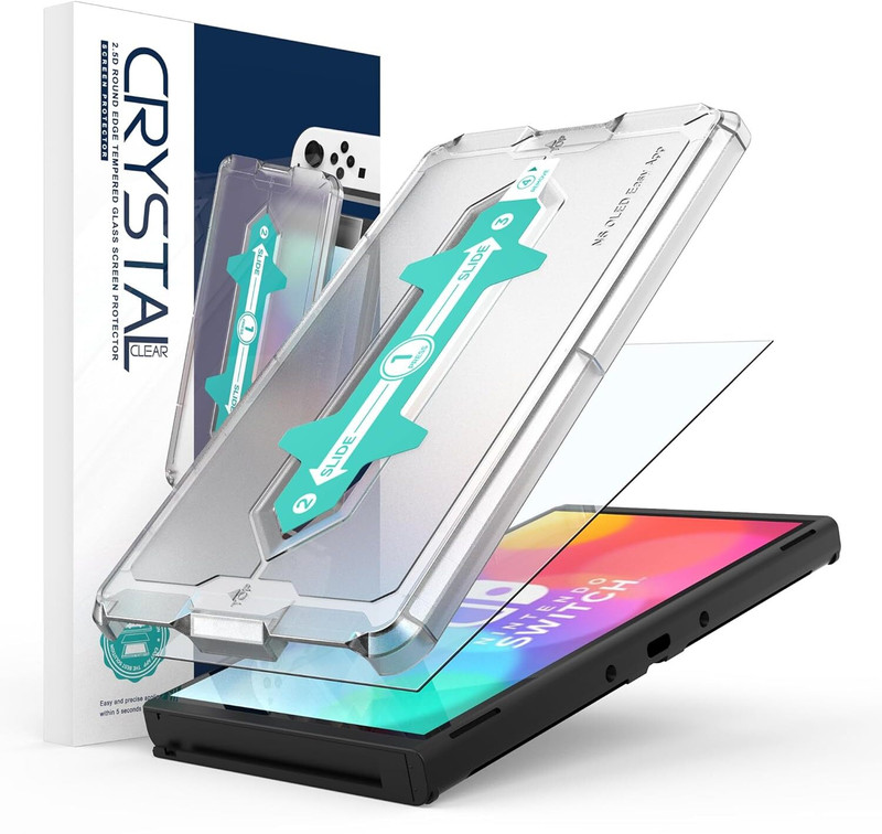 OIVO INDIA HD Tempered Glass Screen Protector for Nintendo Switch 2 (8.7 Inch)  Gaming Accessory Kit(Clear, For Nintendo Switch)
