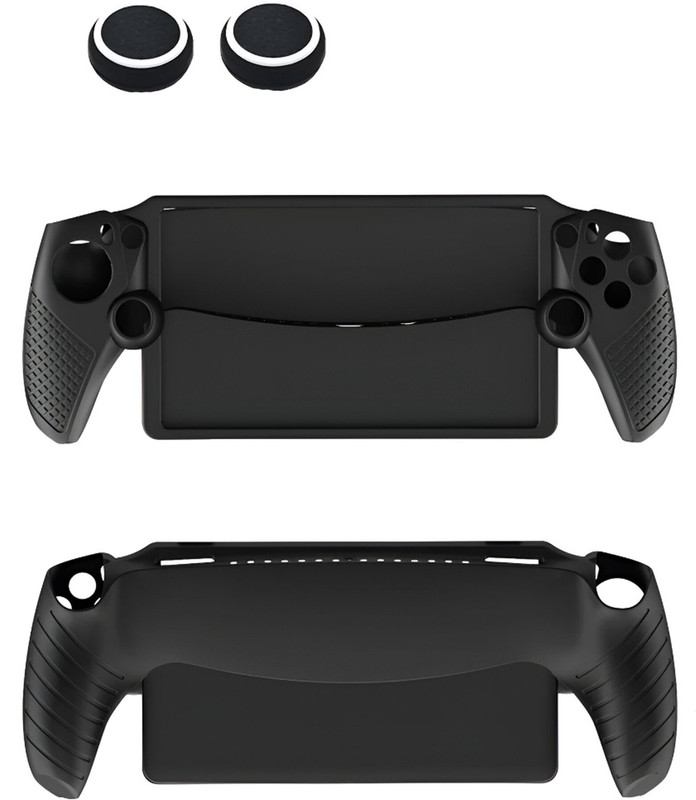 HICLE PlayStation Portal Silicone Protective Cover – Durable Shell with Joystick Caps  Gaming Accessory Kit(Black, For PSP)
