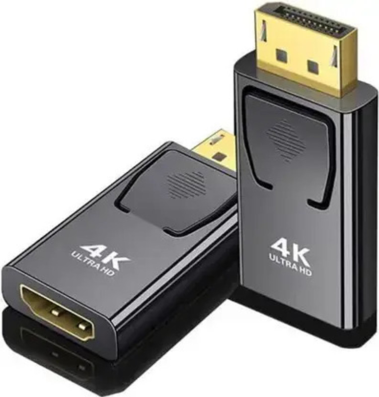 HITRIME DisplayPort to HDMI Female Adapter, 1080p@60Hz FHD Converter Uni-Directional Gaming Adapter(Black, For PC, Mac OS)