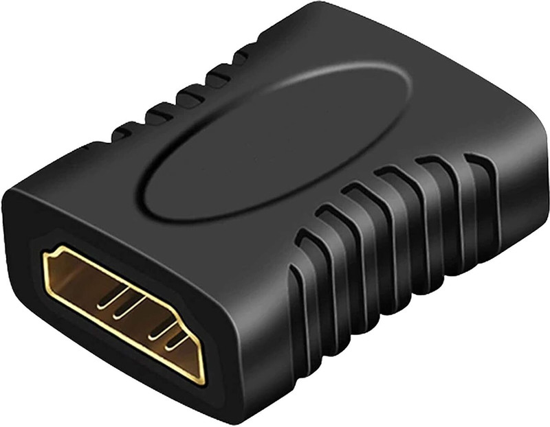 Forida HDMI Coupler Female to Female Adapter, Gold Plated HDMI Joiner Extender Gaming Adapter(Black, For PC)