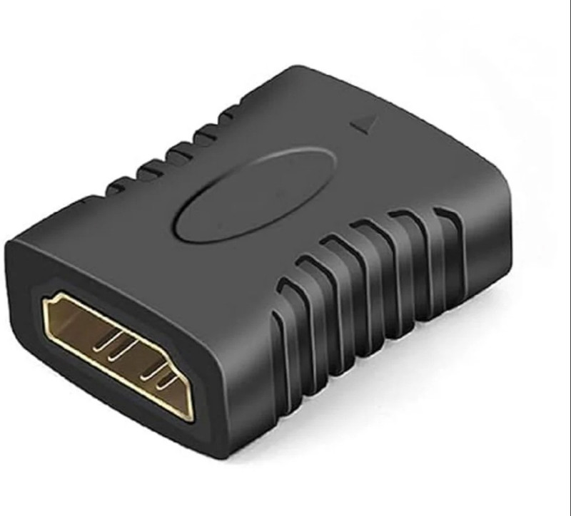 Buds Enterprise Pack of 3 HDMI Female to Female Coupler Extender Adapter Connector, Black Gaming Adapter(Black, For PC, Mac OS, PS4, PS3, X-box 360, Xbox One)