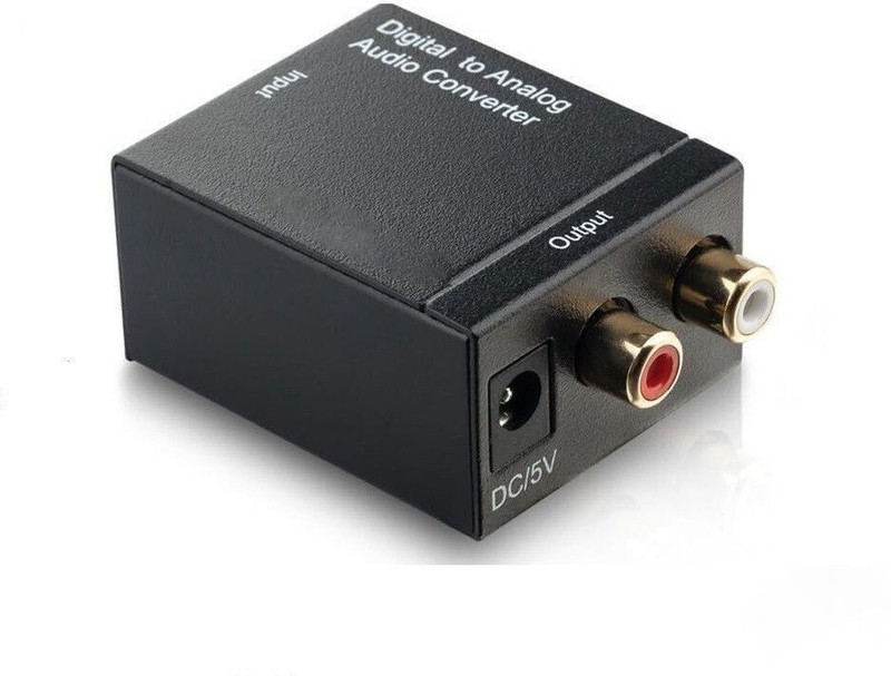 Sancy Analog to Digital Audio Converter RCA to Optical Gaming Adapter(Black, Audio Converter, For PC)