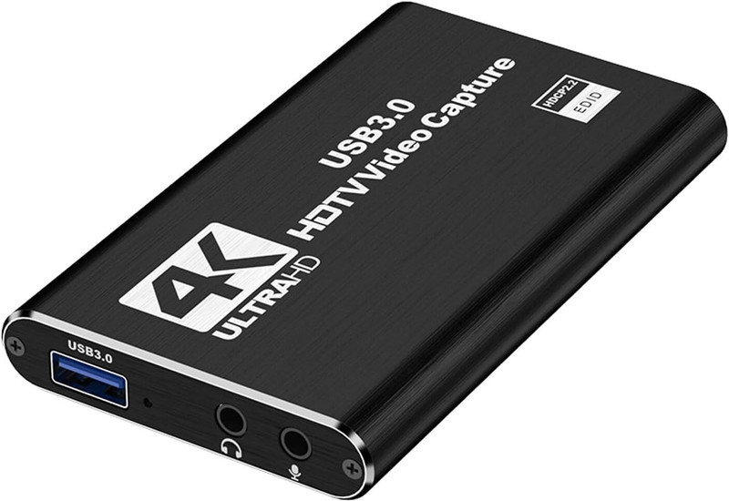 Zeptrox 4K USB 3.0 Game Capture Card HDMI Video Recorder with Loop-Out Gaming Adapter(Black, For Xbox One, PS4, PSP, Mac OS)