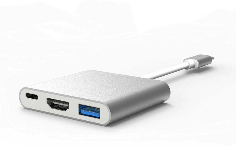 Tobo USB Type C to HDMI HDTV TV Cable Adapter Converter Adapter Cable TD-221TC Gaming Adapter(Silver, For PC, Mac OS)