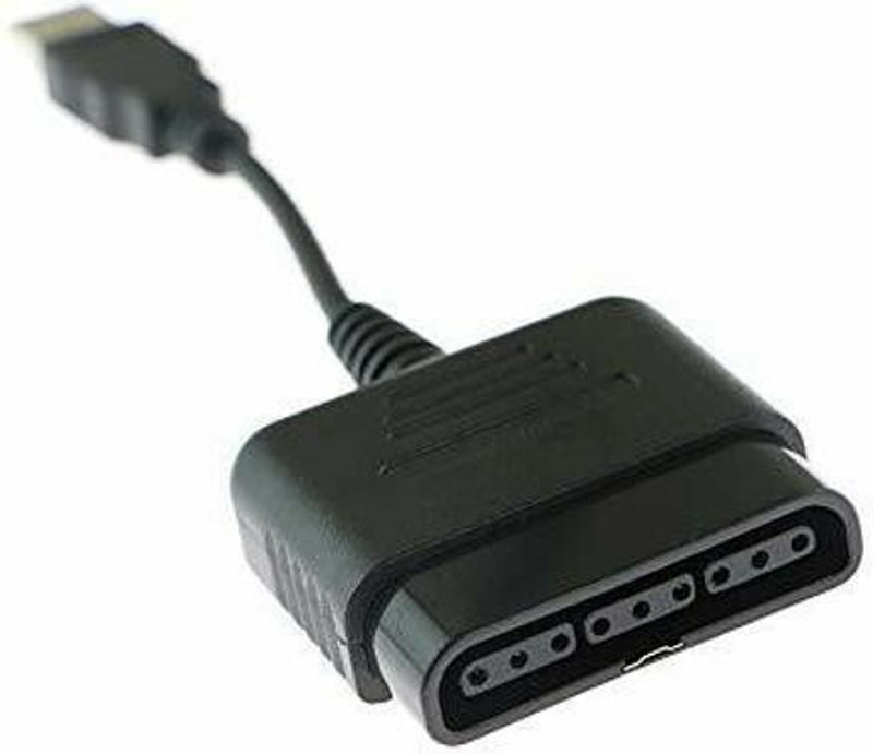 Tech Aura PS3/PC Controller Converter Cable Cord USB Adapter for PS3 PC Gaming Adapter(Black, For PS2, PS3)
