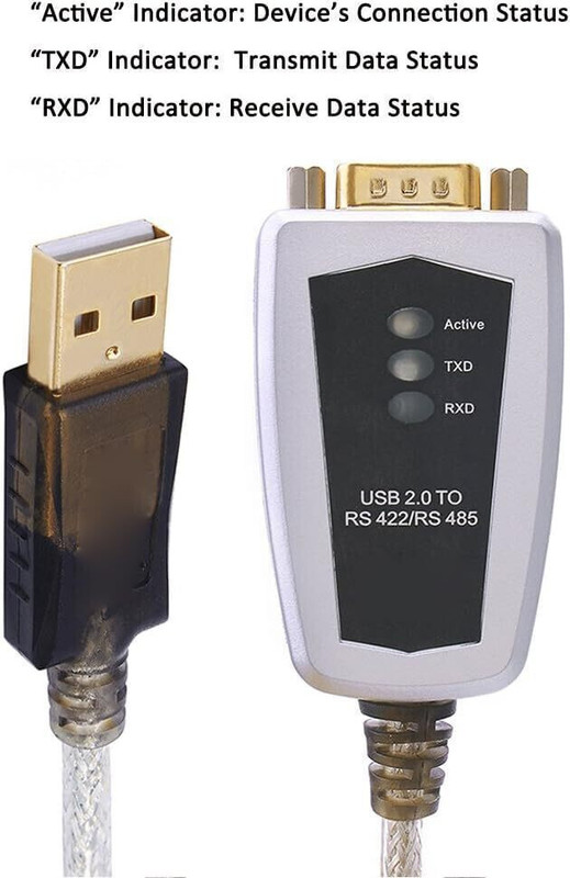 Sancy USB to RS422/RS485 Converter Cable Serial Adapter with FTDI Chip Gaming Adapter(White, For PC)
