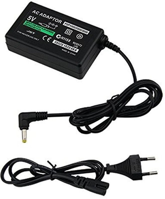 Tech Aura PSP Power Charger AC Power Adapter for All PSP Models 5V 2Amps PSP 1000 2000 3000 E1004 Gaming Adapter(Black, For PSP, PS2)
