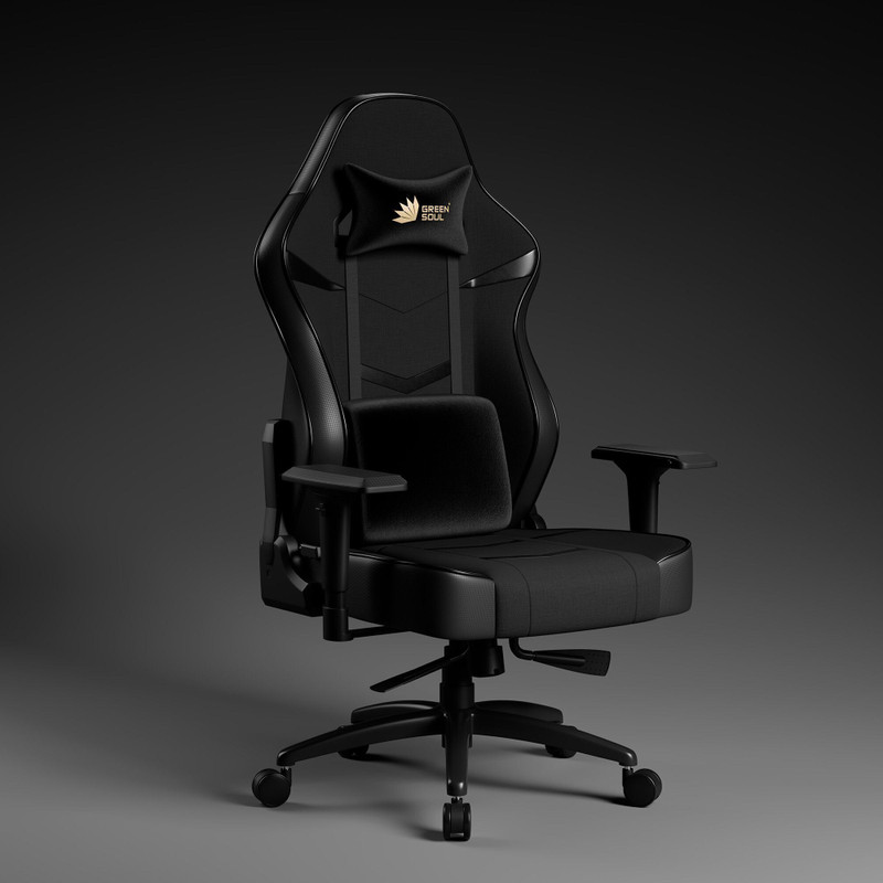 GREEN SOUL Monster Ult. (S) Multi-Functional Ergonomic Chair|Gaming & WFH|Supreme Comfort Gaming Chair(Black)