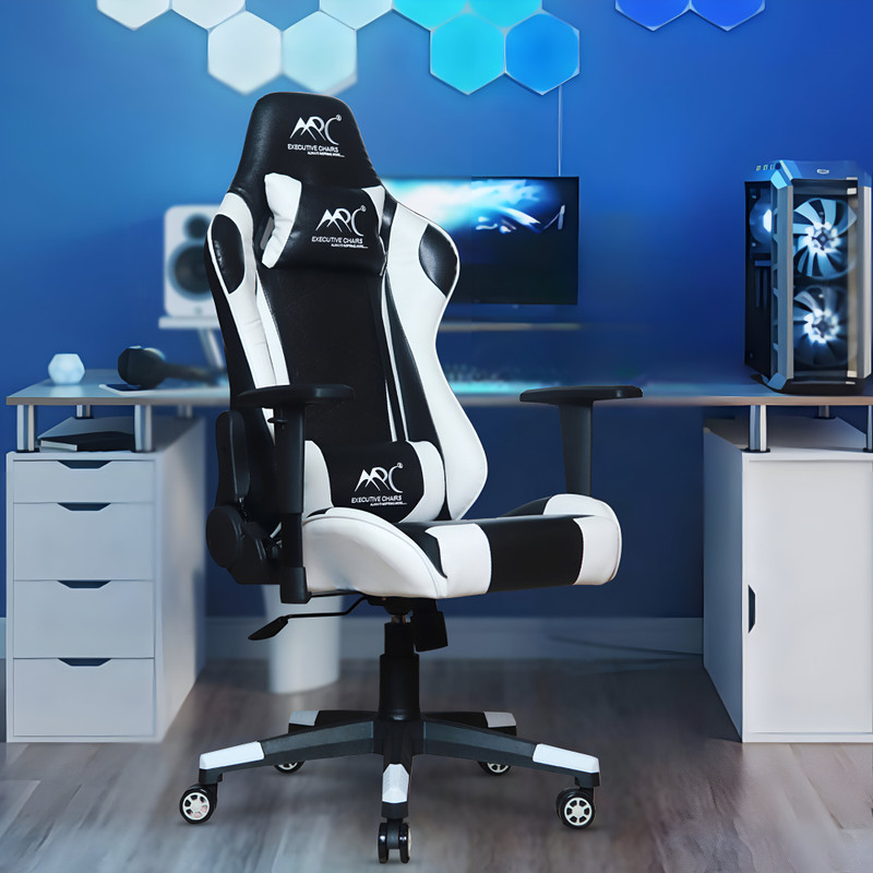 MRC Executive Chairs MRC GAMING CHAIR Gaming Chair(White)